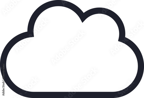 シンプルなクラウドアイコン