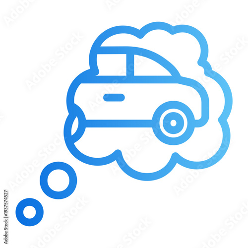 Dream car Line Gradient Icon
