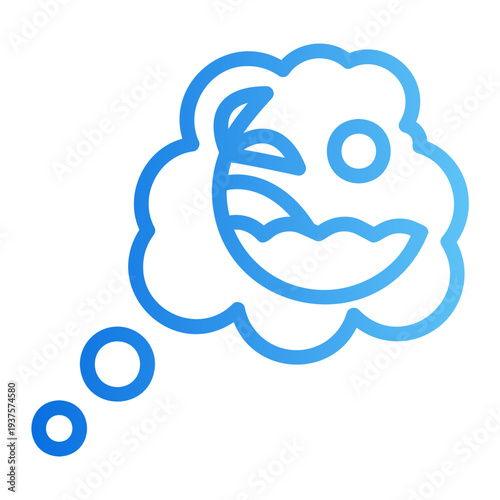 Vacation Line Gradient Icon