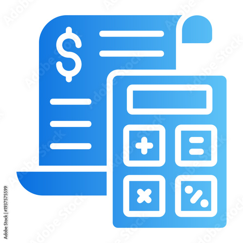 Calculator Line Gradient Icon