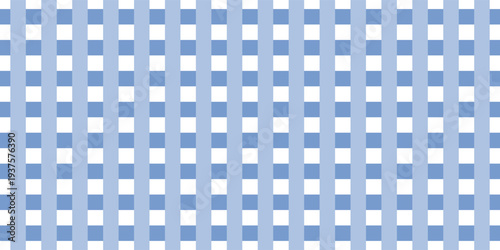 Gingham seamless pattern, pastel fabric design, blue check, fabric, textile, digital paper. Blue color checkered texture background. Tartan seamless pattern background in blue.