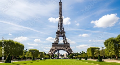 Famous places in France Eiffel Tower, Louvre Museum, Notre-Dame Cathedral, Arc de Triomphe, Palace of Versailles for Travel, Tourism, Holiday