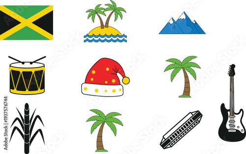 Large collection of commercial airplane silhouettes including passenger jet planes in front view and side profile isolated on white background for aviation travel design