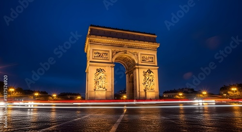 Famous places in France Eiffel Tower, Louvre Museum, Notre-Dame Cathedral, Arc de Triomphe, Palace of Versailles for Travel, Tourism, Holiday