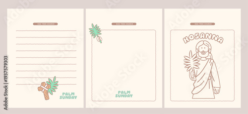 Jesus coloring page for kids Palm Sunday worksheet