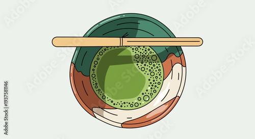 Matcha Tea Ceremony Bowl with Whisk