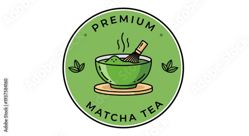 Premium Matcha Tea Logo