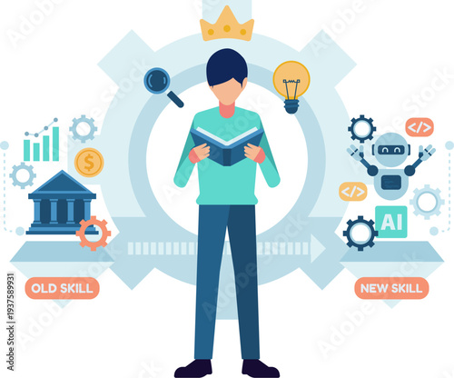 Person Learning New Skills for Career Development