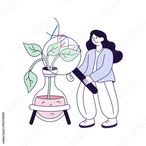 Perfect design illustration of biochemical research 