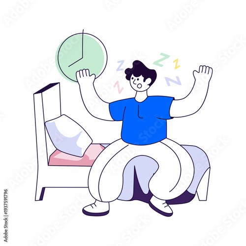 An eye catching design illustration of get up 