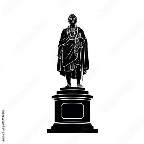 Statue of Indian social reformer and philosopher Basavanna.