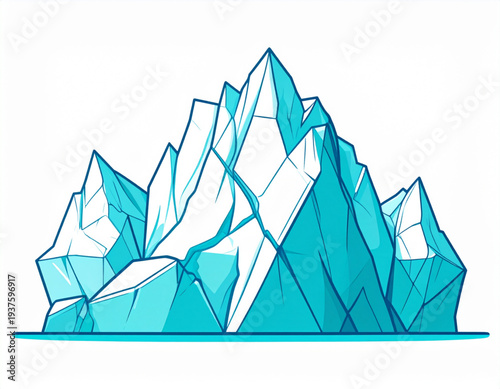 Arctic Iceberg Fracture Lines