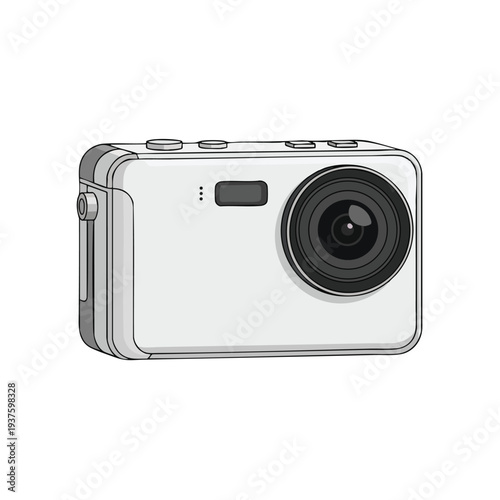 Modern Compact Digital Camera for Photography and Travel