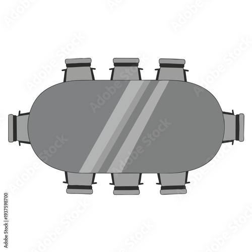 Futuristic Monochrome Data Center with Advanced Cloud Technology Concept