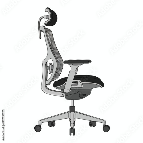 Ergonomic Adjustable Office Chair for Comfortable Desk Work