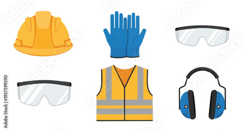 Safety Gear Set for Workers.