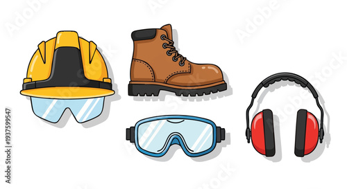 safety equipment protective gear work boots.