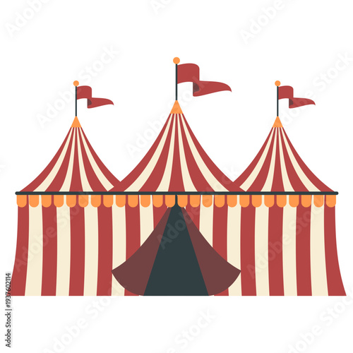 Carnival Tent Circus Illustration