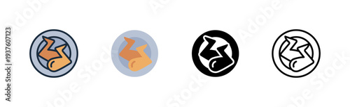 chicken wing icon. poultry meat cut. food product. restaurant supply. various style icon design. vector illustration