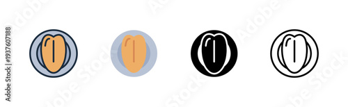 chicken breast icon. poultry meat fillet. food cut. market supply. various style icon design. vector illustration