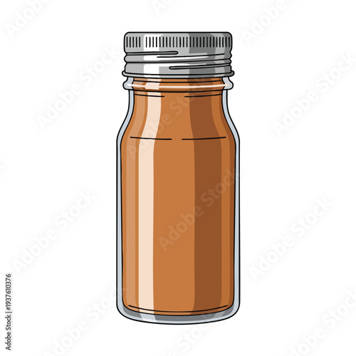 Glass Spice Jar with Clear Lid for Kitchen Storage and Organization