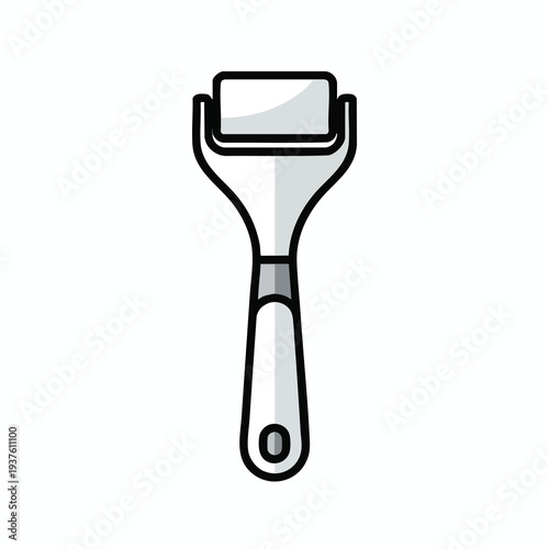 Close up of a Scalp and Hair Follicle with a Razor Blade