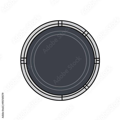 Modern technology device with sleek circular interface for innovative applications