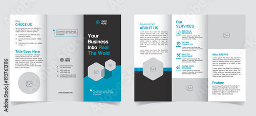 Modern design template featuring a vector business infographic layout with web element icons and a flat UI banner set for professional presentation pages
