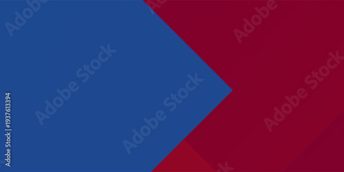 Abstract blue red banner geometric shapes background. Vector abstract graphic design banner pattern presentation background web template.