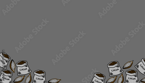 Cocoa Sack background Pattern.
Cacao Bean Bag Illustration.
Handdrawn Chocolate Ingredient Doodle.
Repeating Cocoa Packaging Texture.
Minimalist Confectionery Background.