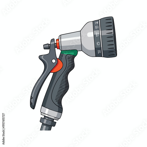 Water Spray Gun Nozzle for Gardening and Outdoor Use