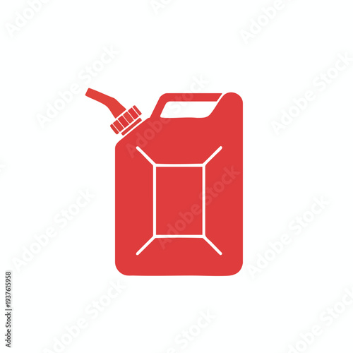Red Fuel Can Icon
