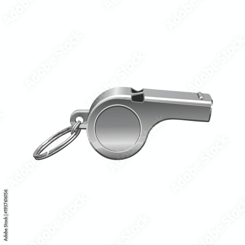 Whistle with Keychain for Sports and Safety Use