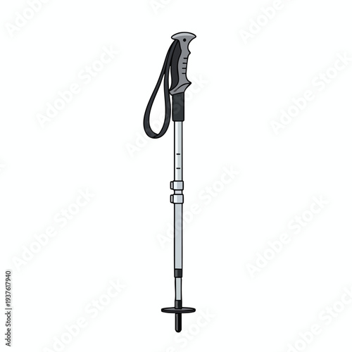 Adjustable Walking Cane with Comfortable Grip and Compact Design for Support