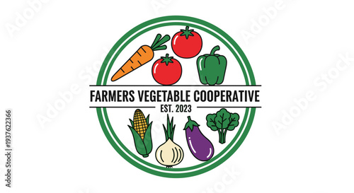 Farmers Vegetable Cooperative Logo Design.