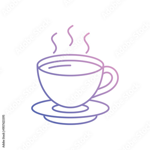 Hot Tea icon clean and modern vector illustration
