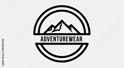 Adventurewear Logo Design with Mountains.