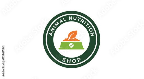 Animal Nutrition Shop Logo Design Element.