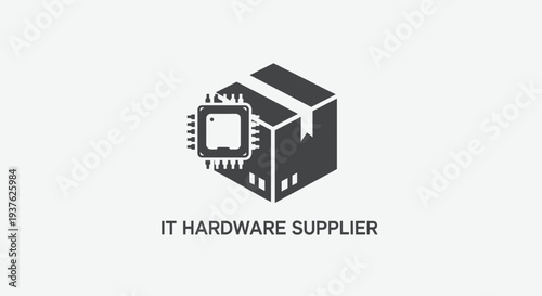 Computer Hardware Box with Microchip Inside.