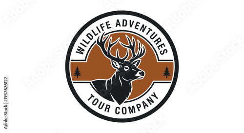 Deer Logo Design for Wildlife Adventures.