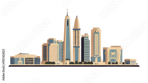 modern city buildings