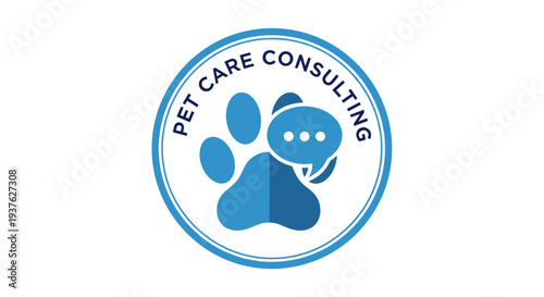 Pet Care Consulting Logo Design Element.
