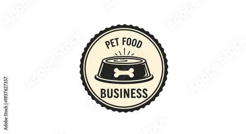 Pet Food Business Logo Design Element.