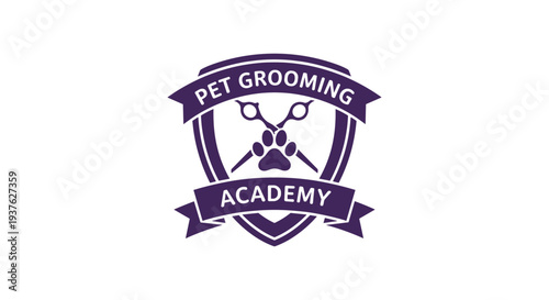 Pet Grooming Academy Logo Design 2.