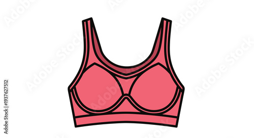 Pink Bra Illustration Female Undergarment.