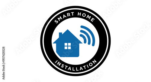 Smart Home Installation Logo Design.