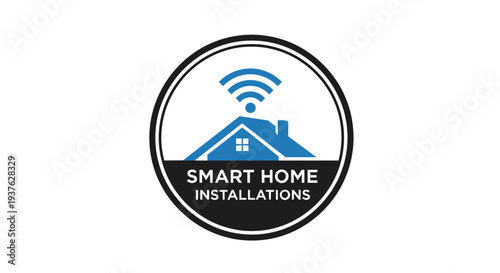 Smart Home Installations Logo Design.