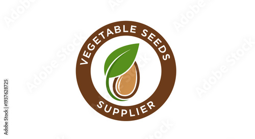 Vegetable Seeds Supplier Company Logo Design.