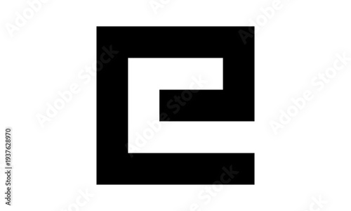 Abstract Letter E Logo Design