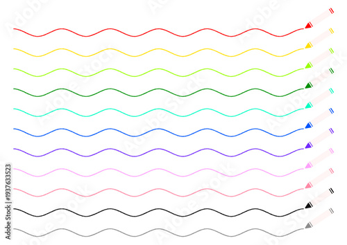 クレヨンの罫線セット